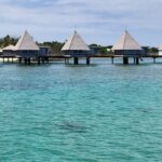 Row of overwater bungalows